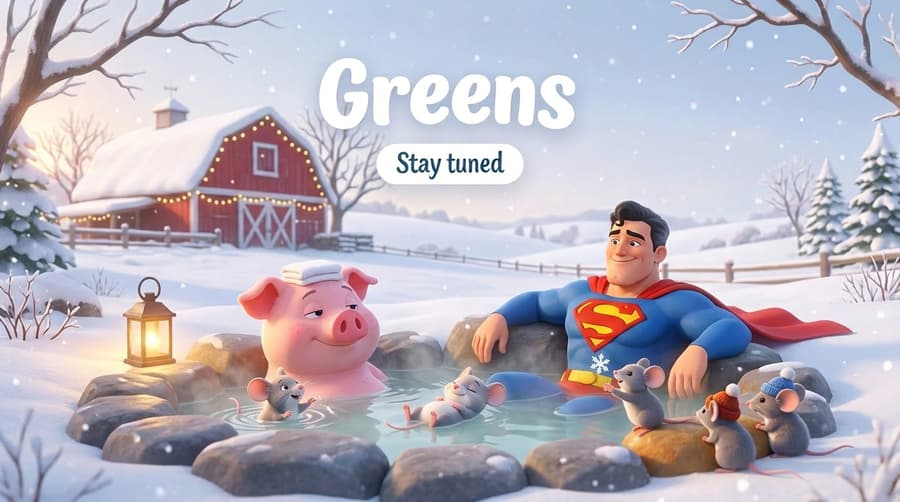 Greens 冬天場景